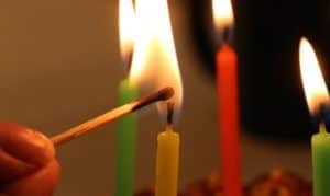 how to light a candle without a lighter