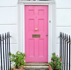 Pink-front-door