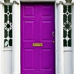 Purple-front-door