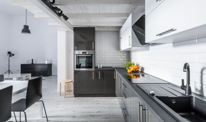 espresso-kitchen-cabinets-with-grey-floors