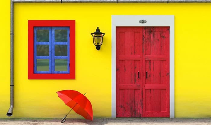 front door colors for a yellow house