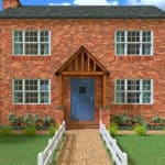front door colors for orange brick houses