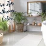how to choose bathroom rug color
