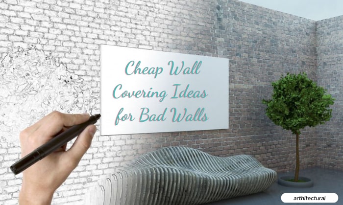 cheap wall covering ideas for bad walls