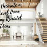 how to decorate a split level home