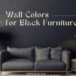 what wall color goes with black furniture