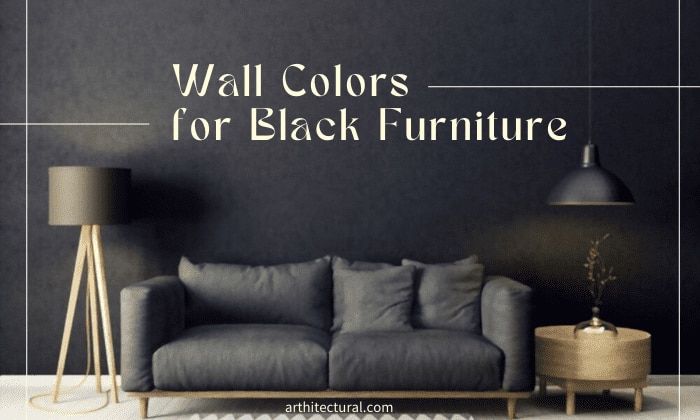 what wall color goes with black furniture