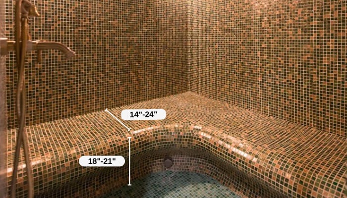 Steam-Shower-Bench-Dimensions