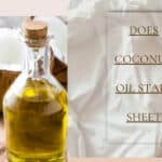 does coconut oil stain sheets