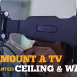 how to mount a tv on a slanted ceiling & wall