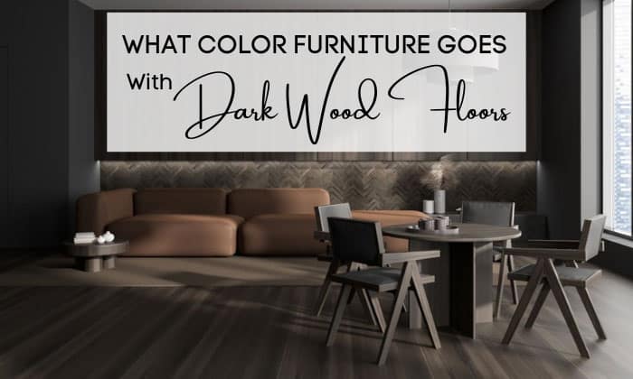 what color furniture goes with dark wood floors