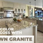 what color paint goes with brown granite