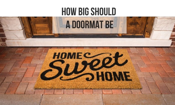 how big should a doormat be
