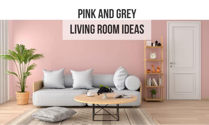 pink and grey living room ideas