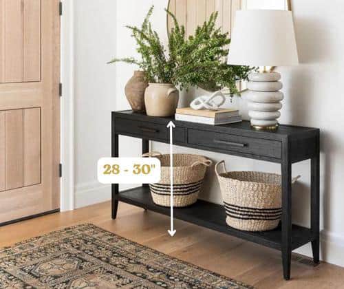 Functional-console-tables-height