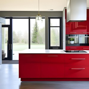 Red-Cabinets-with-gray-floor