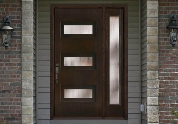 brown-door-colors-for-gray-house