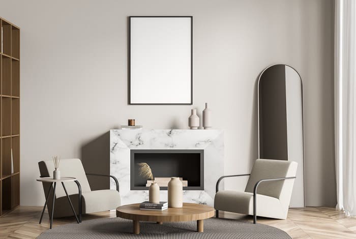 mirrors-next-to-fireplace