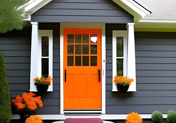 orange-door-colors-for-gray-house