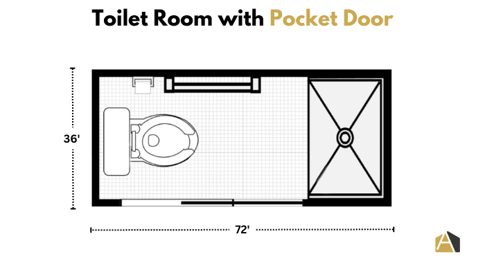 toilet-room-with-a-pocket-door