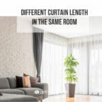 different length curtains in same room