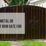 how to cover a metal or wrought iron gate for privacy