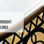 how to cover wrought iron railings