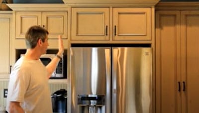make-freestanding-fridge-look-built-in