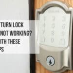 schlage turn lock feature not working