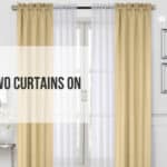 how to hang two curtains on one rod
