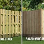 shadow box fence vs board on board