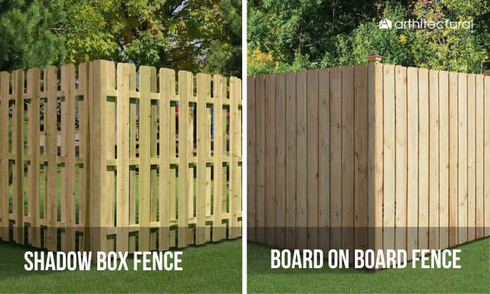 shadow box fence vs board on board