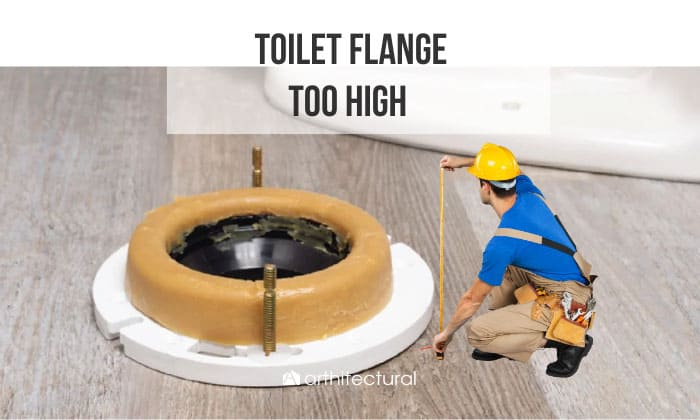 toilet flange too high