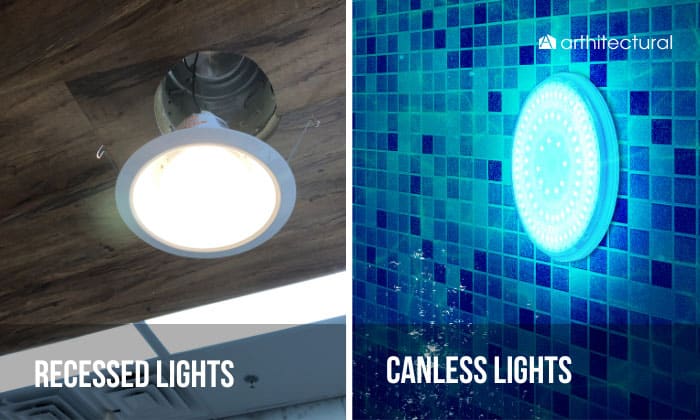 can vs canless recessed lights