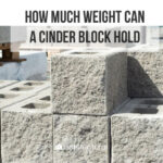 how much weight can a cinder block hold