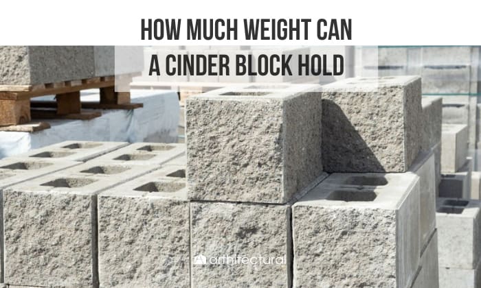how much weight can a cinder block hold