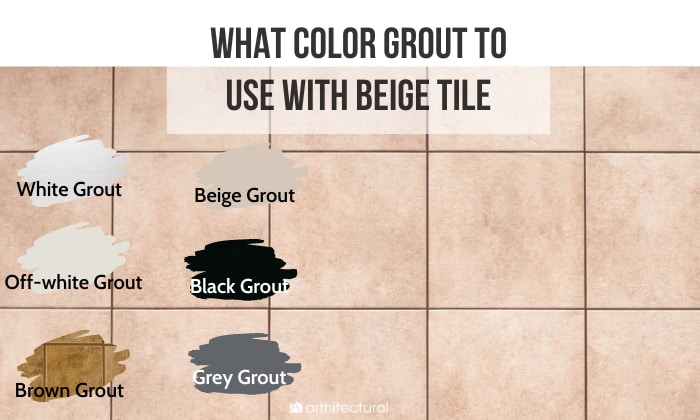 what color grout to use with beige tile