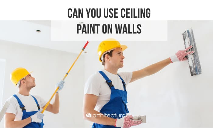 can you use ceiling paint on walls