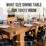 what size dining table for 10x12 room