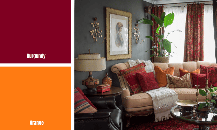 burgundy-and-orange-color-combination