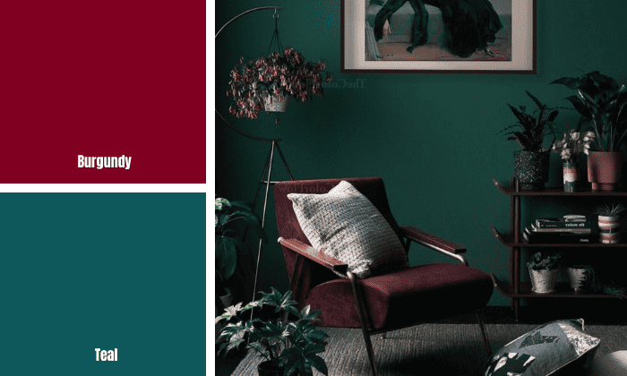 burgundy-and-teal-color-combination