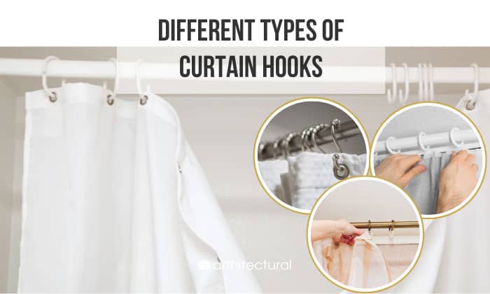 different type of curtain hooks