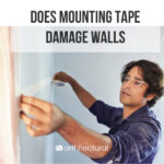 does mounting tape damage walls