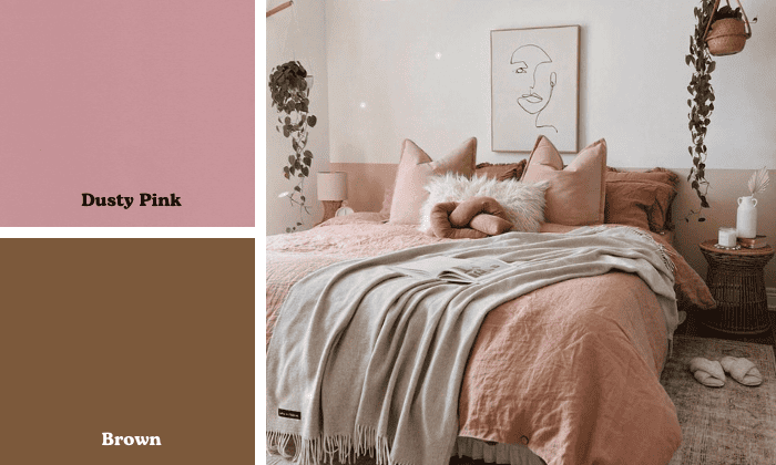 dusty-pink-and-brown-color-combination