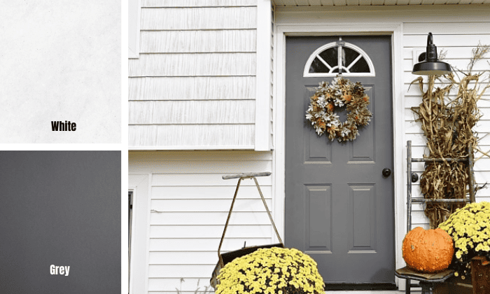 grey-front-door-for-white-house