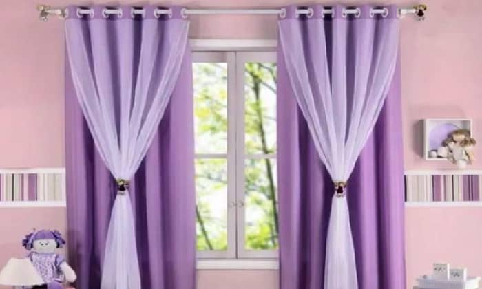 lilac-purple-curtains-with-pink-walls
