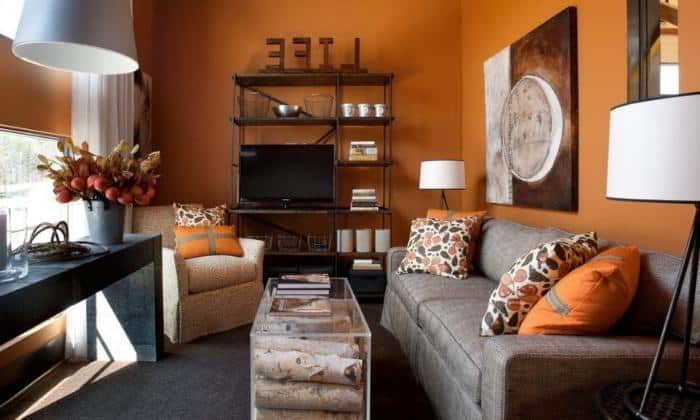 orange-color-with-brown-leather-sofa