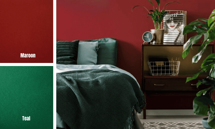 teal-and-maroon-color-combination