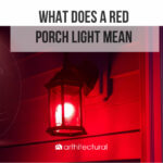 what does a red porch light mean