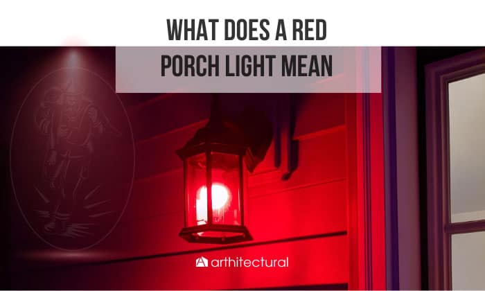what does a red porch light mean